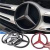 ABS Наклейка-эмблема на решетку радиатора автомобиля для Mercedes Benz W204 W205 W210 W211 W212 W213 C E Class GLA GLK ML GLC GLE