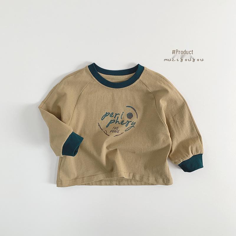 Детская весенняя футболка: Модный повседневный топ для мальчиков и девочек - Универсальная базовая футболка для малышей