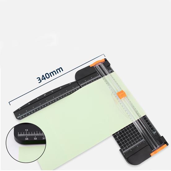 Триммер для бумаги, инструмент для скрапбукинга с автоматической защитой, боковая линейка, двунаправленный острый нож, нож для бумаги