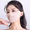 Sun Protection Ice Silk Sunscreen Mask Solid Color Thin Face Veil Cool Cycling Face Cover  Outdoor