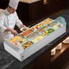 VEVOR Commercial Food Warmer, 1700W Electric Stainless Steel Steam Food Warmer with Glass Cover