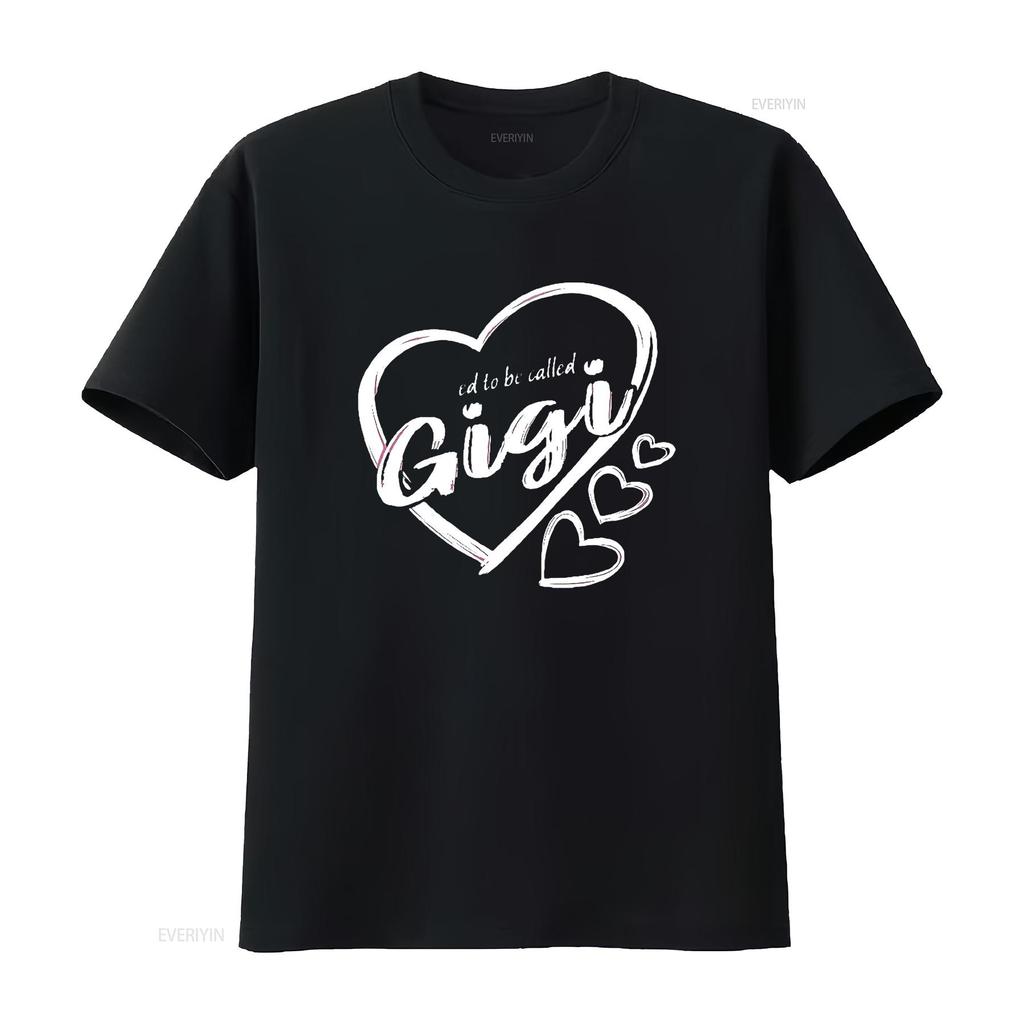 Blessed To Be Called Gigi Cute Heart Design Women s Plus Size Round Neck T Shirt Black 2X Large vintage Washed Stylish