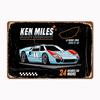 GT40 - Ken Miles Le Mans 1966 Car Metal Sign Poster Garage Room Decor Automobile Club Custom Tin Vintage Home Decor