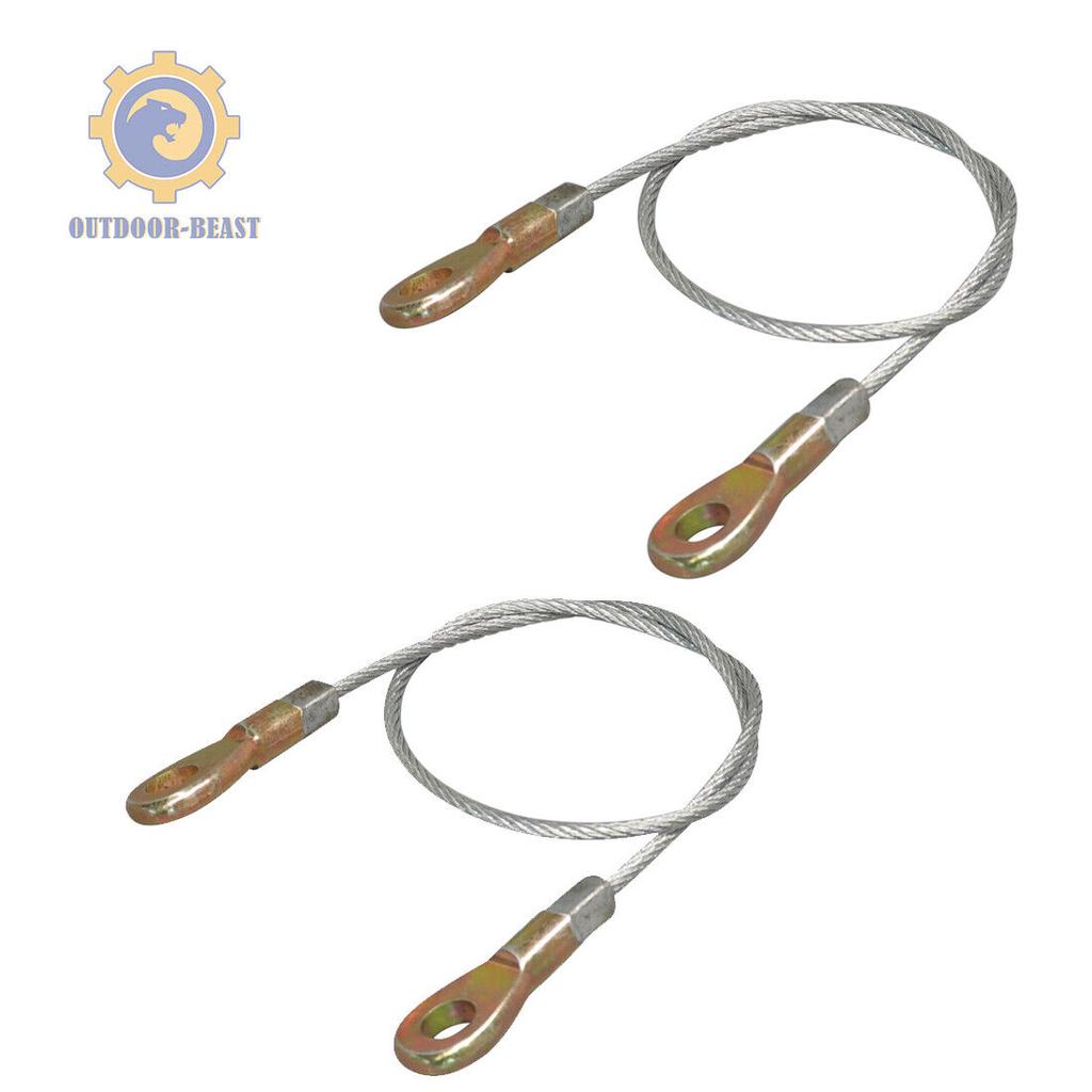 2x For Kawasaki Mule 610 KAF400A 4x4 2005-2009 Brake Cables Tailgate Tail Gate