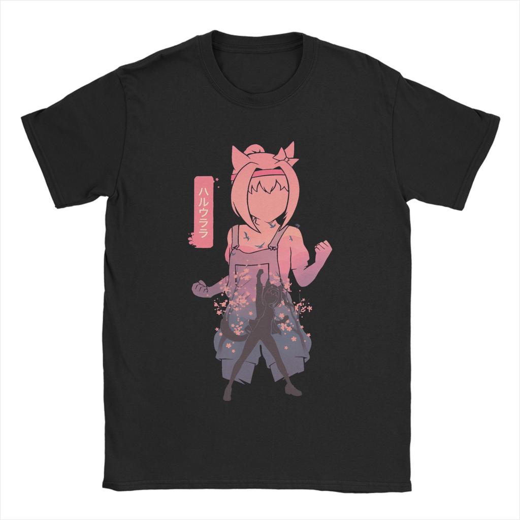 Haru urara T Shirt Unisex 100 Cotton Leisure TShirts Crewneck Tees Short Sleeve Clothing Plus Size