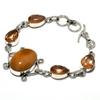 Mookaite Morganite Gemstone 925 Silver Plated Jewelry Bracelet 6-8"