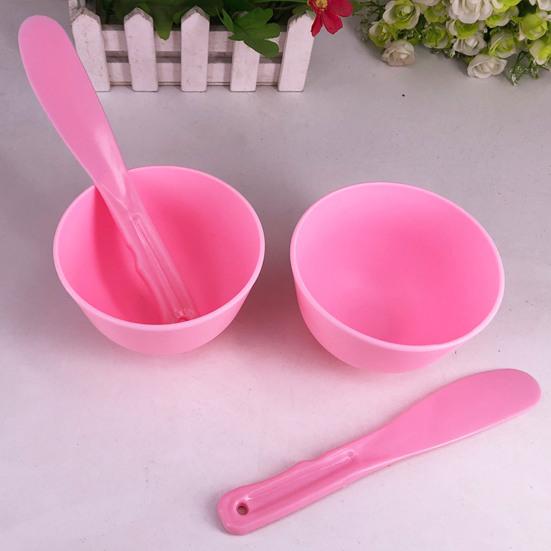 2Pcs Silicone Facial Mud Mixing Bowl with Sticks Women DIY Face Clay Stirring Bowl Professional Home Salon Beauty Skincare Mixing Tool Kit