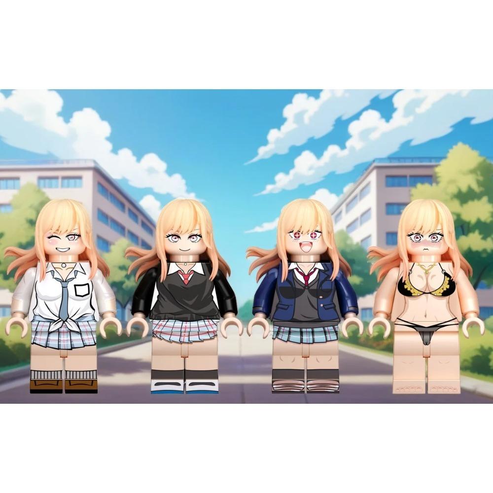 Renzai RX6201-RX6204 Dress up Dolls Fall in Love, Kita Series Kawakami Dream Building Blocks Renzai
