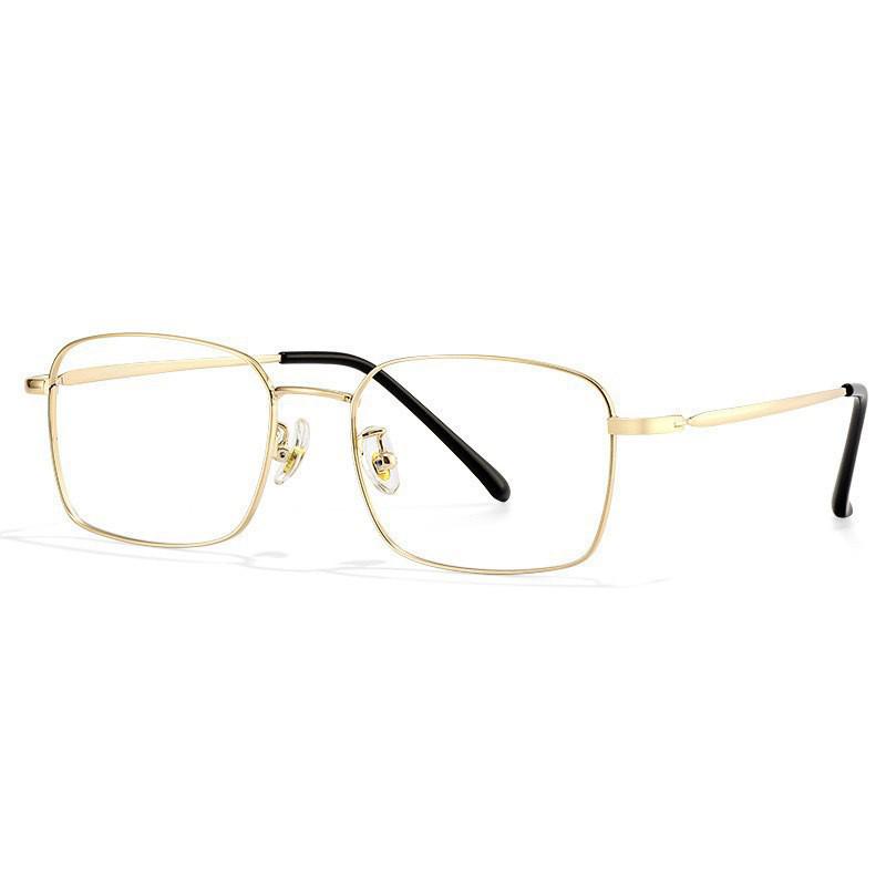 Hong Kong Style Anti-Blue Light Metal Glasses for Small Faces – Unisex Myopia Frames