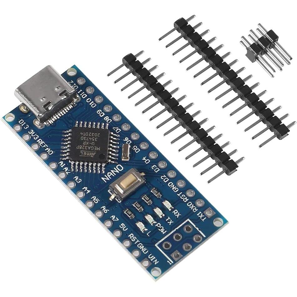 Для модуля микроконтроллера Nano V3.0 ATmega328P Модуль Nano Board CH340 USB-кабель Совместим с Arduino Nano V3.0