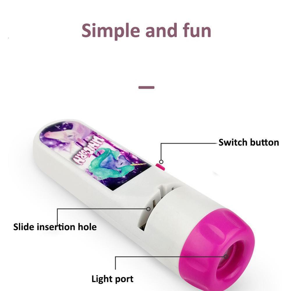Projection Flashlight Children Projector Lamp Cute Cartoon Toy Night Photo Picture Light Bedtime Learning Fun Toys