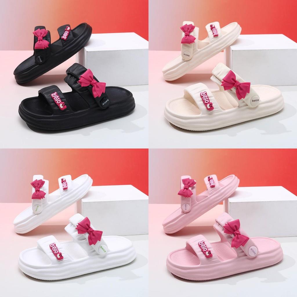 Stylish Eva Summer Sandals For Girls Featuring Breathable Soft Sole Design In Black Pink And Green