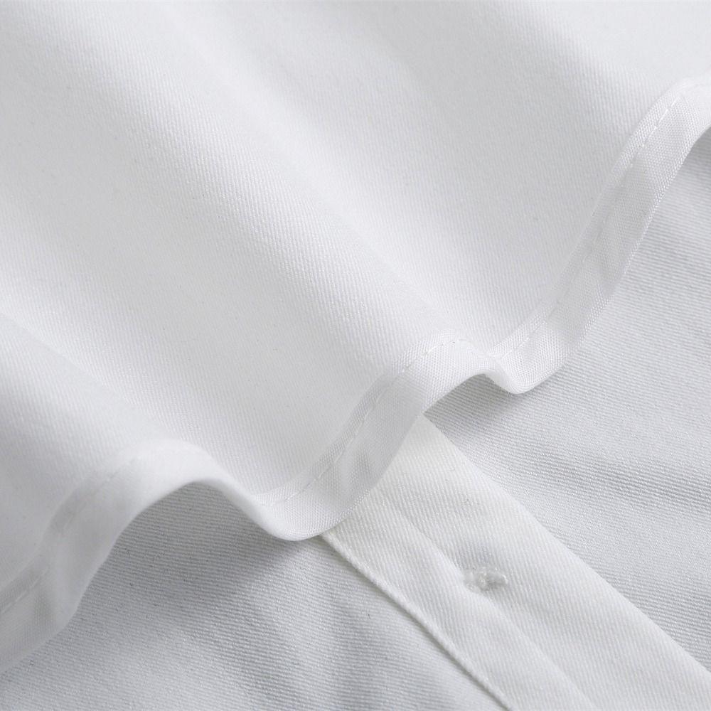 Ruffle Front Tie White Fake Collar Pure Cotton Stand-up Collar For Women Girls