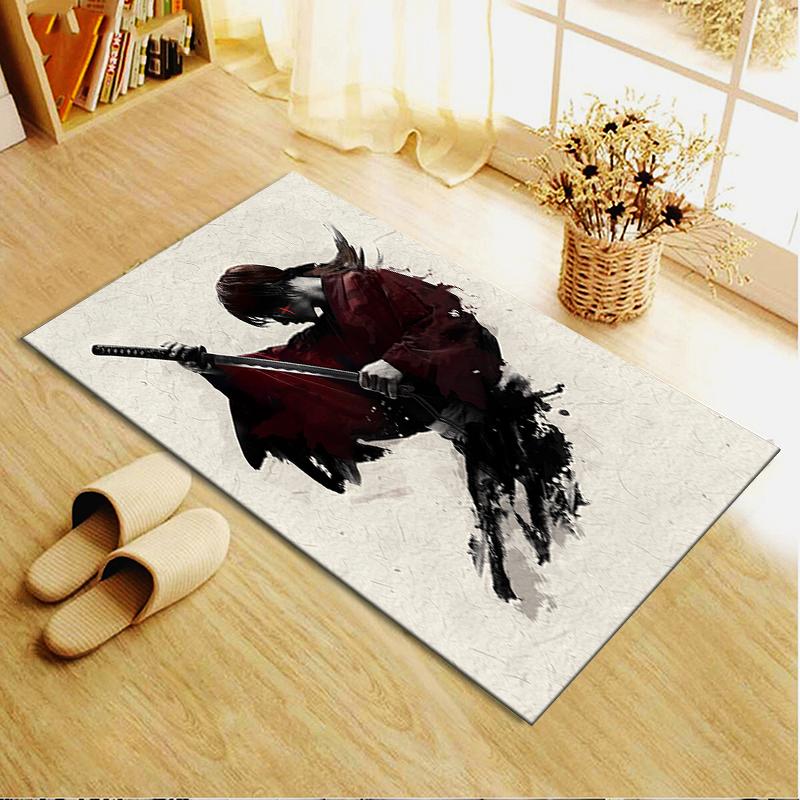 2026 NEW Rurouni Kenshin Carpet Rug for Living Room Bedroom Home Sofa Decoration,Kids play Non-slip Floor Mat