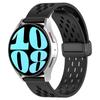 20-мм силиконовый ремешок для Samsung Galaxy Watch FE 40 мм/Watch6/Watch6 Classic/Watch 5/Watch4, черный ремешок для часов со складной застежкой