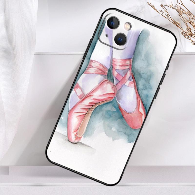 Чехол Ballet Ballerina Shoes Pointes для iPhone 14 16 15 Pro Max 11 12 13 Mini 7 8 Plus X XR XS MAX, мягкий противоударный чехол