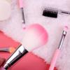 Beginner 5-Piece Makeup Brush Set: Lip, Blush, Eyeshadow Brushes & Eyelash Comb