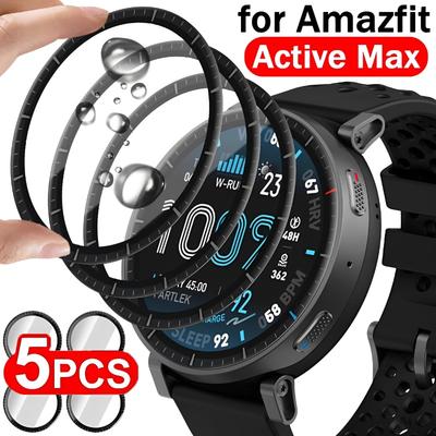 1/2/3/5 шт. Защитная пленка от царапин для Amazfit Active Max, полноэкранная защитная пленка для Amazfit Active Max, PMMA пленки