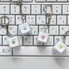 Счастливая фраза Светодиодная клавиша Брелок для клавиатуры 4-штуки Кликер (основной)