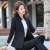 2 шт. пиджак женский костюм в Корейском стиле модный элитный пиджак для собеседования рабочий комбинезон профессиональный темперамент формальный женский костюм