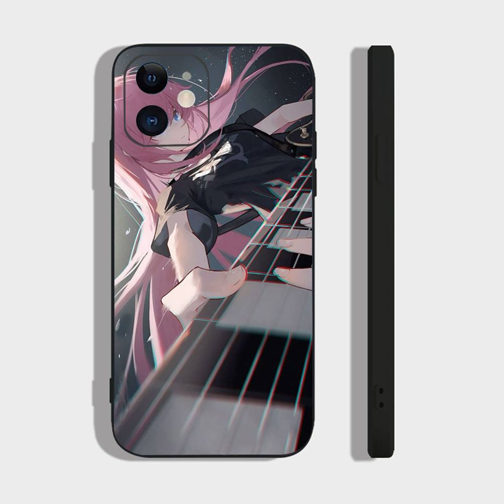Чехол для телефона Gotou Hitori Аниме B-Bocchi The Rock Для iPhone 17 Air 16 15 14 13 Pro Max 11 12 Черный Силиконовый Чехол