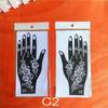 Lace Transfer Flower Tattoo Stencil NEW Black Henna Hand Arm Tattoo Henna Stickers Hollow Drawing Body Art Temporary Decal