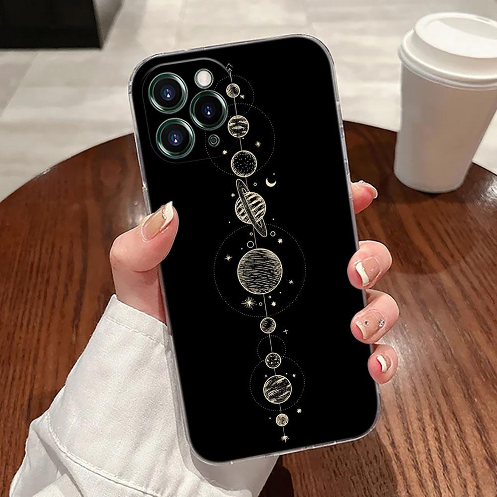 Чехол-футляр с картой Таро Солнце и Луна, Астрология, Магия для Apple iPhone 17 16 15 14 13 12 11 Pro Max 16 Plus 16E 17Air 17Pro Чехол для телефона Funda