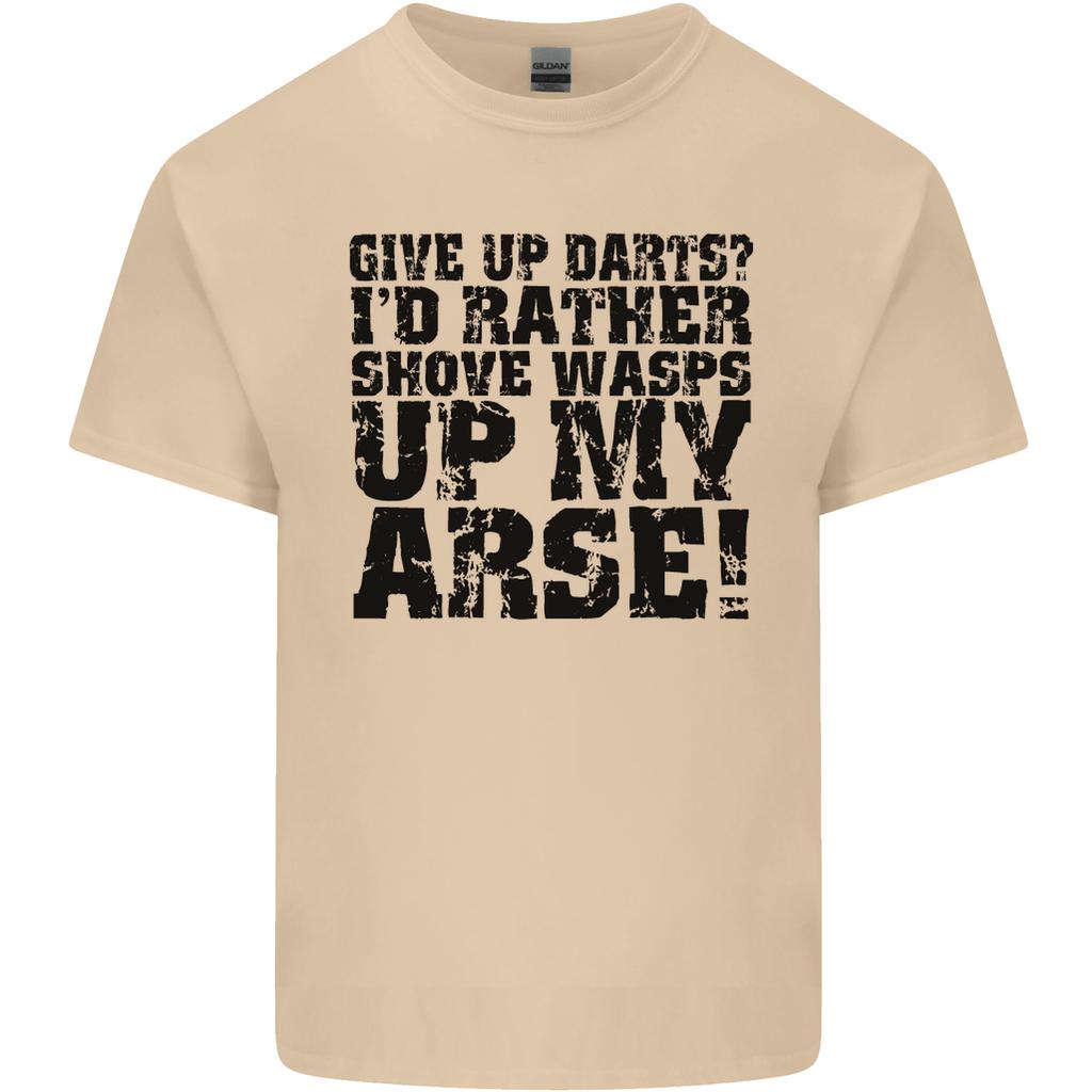 Give up Darts Player Funny Unisexs Light Cotton TShirt