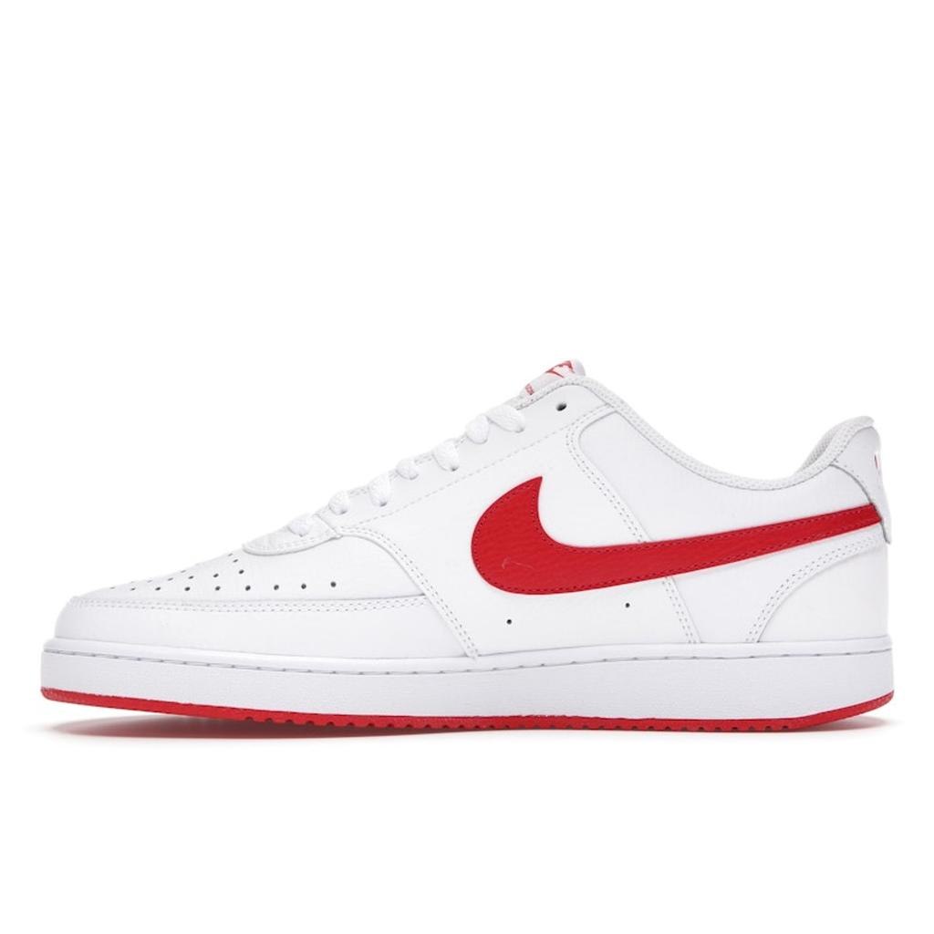 Nike Court Vision Low White University Красные мужские кроссовки CD5463-102