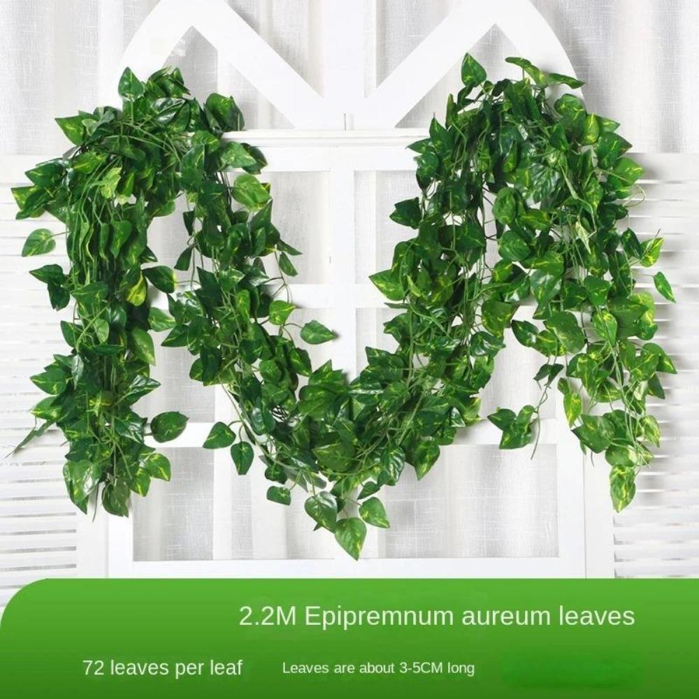 220 м зеленые искусственные листья плюща DIY гирлянда шелковая настенная лоза искусственные растения фестиваль сад дома вечеринка свадьба украшения