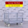 Stackable Guardrail Hand-Push Cart with Cover for Warehouse Logistics and Goods Handling