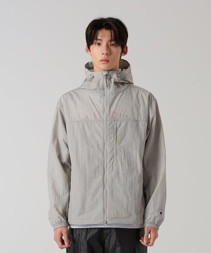 Champion Sheer Nylon Windbreaker Light Grey