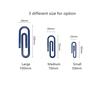 10pcs Color Metal Paper Clip BookMark Mini & Big File Index Marker Binder Office School F6197 HD