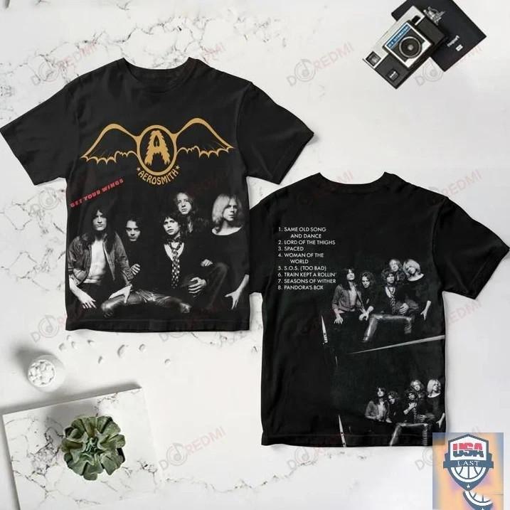 AEROSMITH Band Album AOP 3D T-shirt Adult Unisex