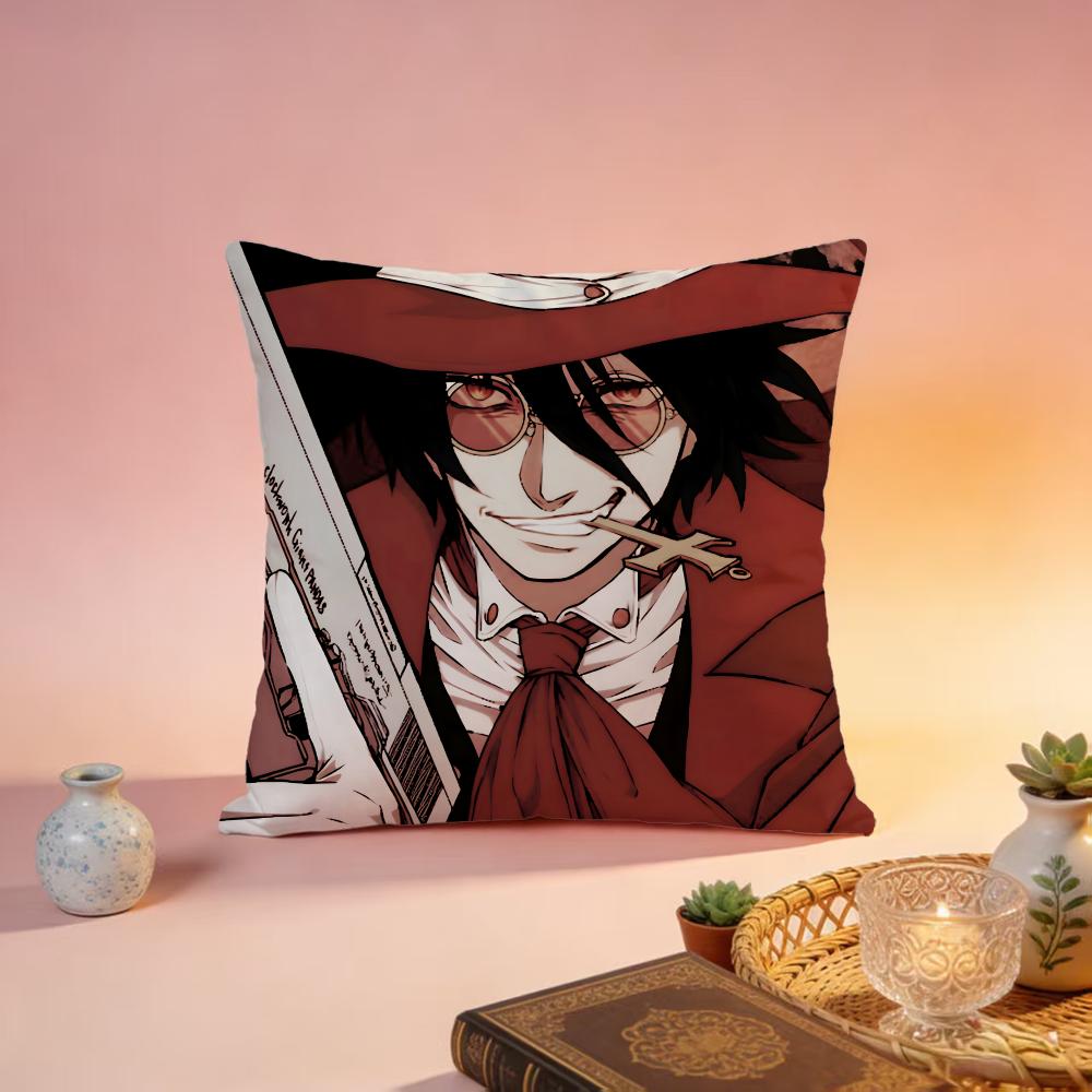New HHellsingable Cushion Cover Premium SkinFriendly Pillow Case MultiPurpose for Home Office Travel