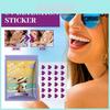 Ouhoe Heart Shaped Uv Detection Stickers 24 Pieces Summer Protection For Skin