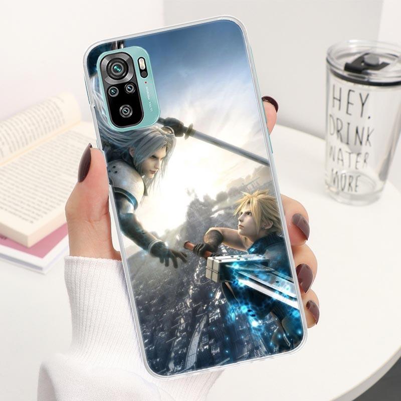 Final Fantasy VII Coque Phone Case For Xiaomi Redmi Note 13 14 12S 12 11S 11T 11E Pro Plus 11 10 10S 4G 5G 14Pro Soft Silicone C