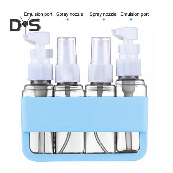 4 шт./набор 50 мл дорожный многоразовый флакон портативный герметичный многоразовый лосьон шампунь косметический пресс-спрей диспенсер бутылка пустой контейнер для туалетных принадлежностей