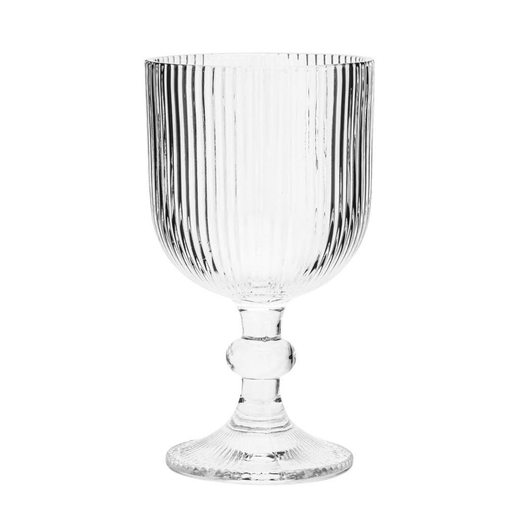 Glass Wine Glass Stem Goblet Clear 1pc Selena