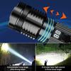 Powerful LED Flashlight With Built-in 18650 Battery Usb Rechargeable Torch 5 Lighting Modes Outdoor Emergency Camping Lantern
