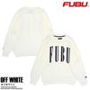 FUBU Вязаный Лонгслив для Мужчин и Бренд Большой Американский Оверсайз fam-42710 Молочно-Белый Свитер, Пуловер, Женский, Название, Логотип, Повседневный,