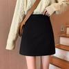 Winter Hip-covering A-line Skirt To Make You Look Slim and Hip-wrinkle Short Skirt for Women Small Trousers Skirt Skirt for Women Woolen Skirt
