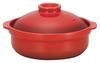 Minosarara Utage Bake Clay Pot for Direct Fire Size for Made In Heat Source Red for Direct Fire Use Use, 7, 1-2 People, Japan, Color