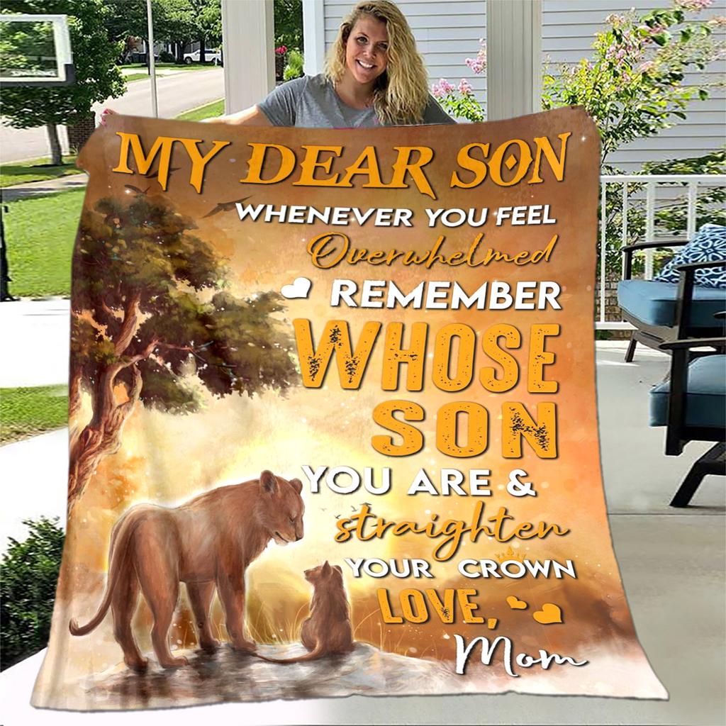 Моей дочери сыну подарок в виде письма HD одеяло, мягкое одеяло для дома, спальни, кровати, дивана, пикника, путешествия, офиса, одеяло, детское одеяло