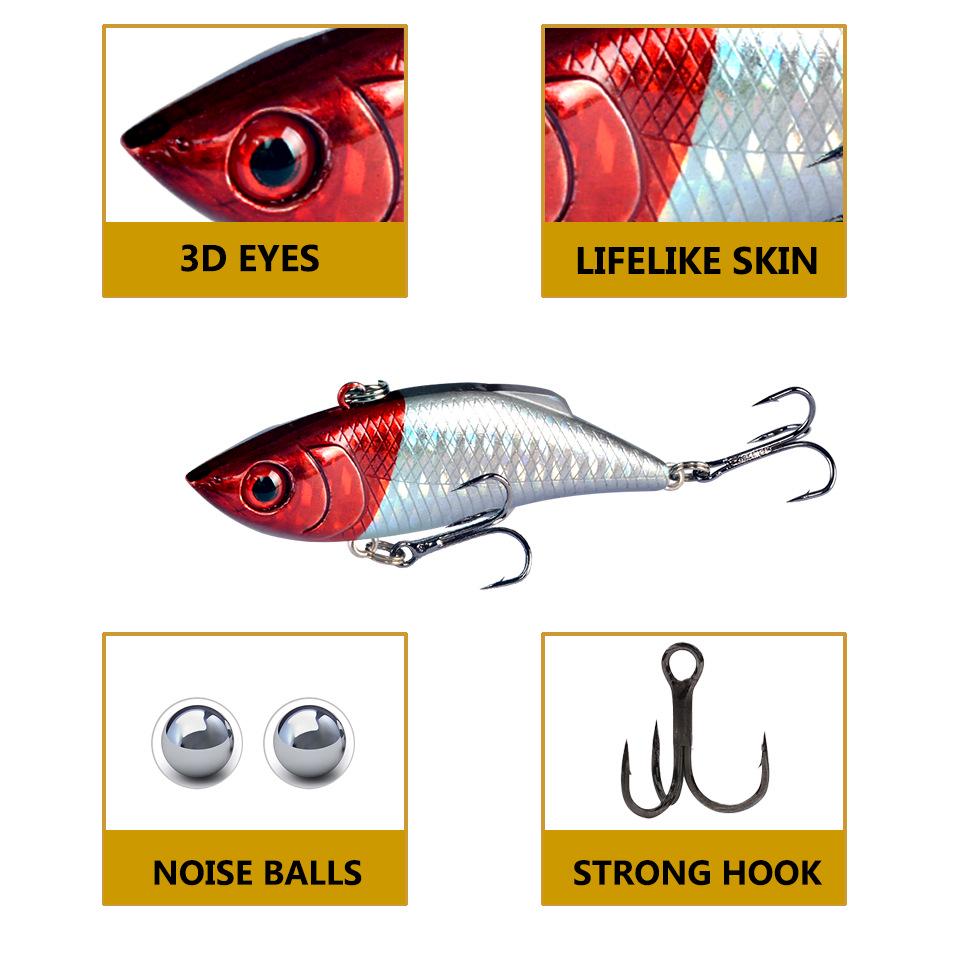 5-цветная бионическая приманка VIB: 7CM/10G рыболовная приманка для карася