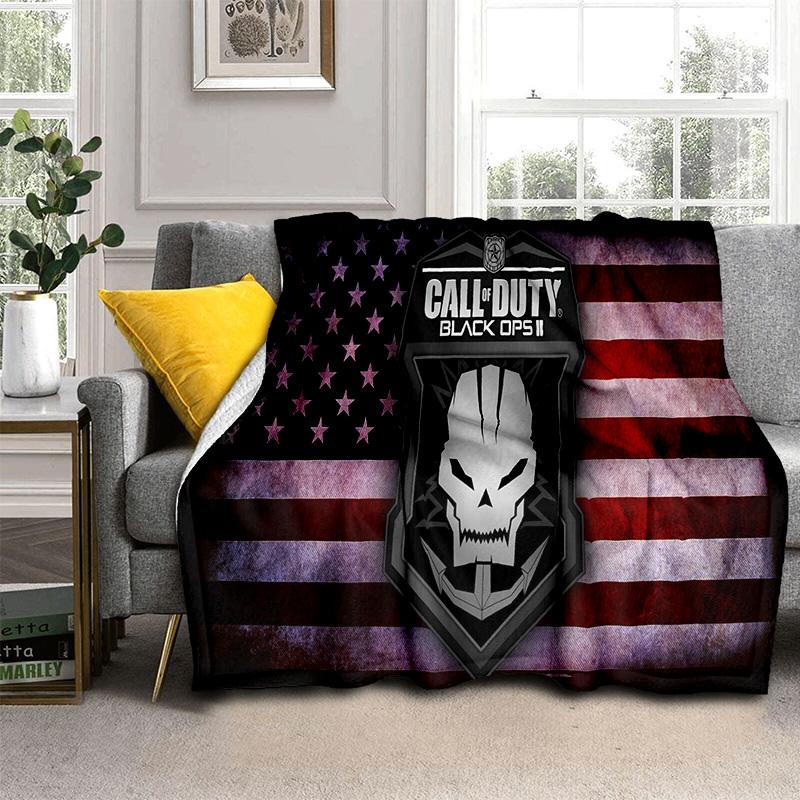 3D Call of Duty, Игра COD, Плед для Геймера HD, Мягкий Плед для Дома Спальни Кровати Дивана Пикника Путешествия Офиса Покрывало Дети