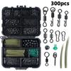 Carp Fishing Kits Swivel Snaps Matte Black Quick Change Rolling Swivel Speed Links Anti-Tangle