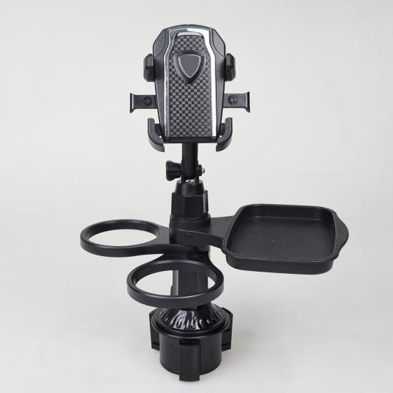 Автомобильный подстаканник, расширительный лоток, вращающийся на 360 градусов, устойчивый к сотрясениям, универсальный, простой в установке, автомобильный поднос для еды, держатель для мобильного телефона