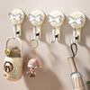 Wall Mount Hook Shower Hooks Home Decoration Clothes Hook Removable Suction Cup Hook  Household