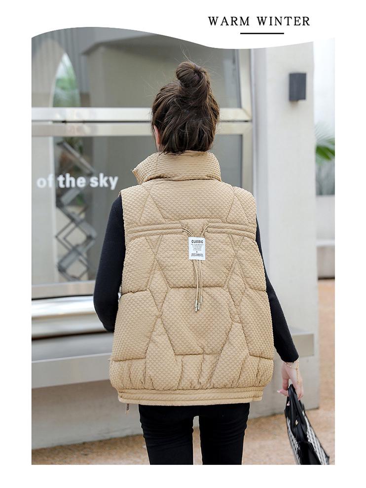 Женский пуховый жилет большого размера - Теплый, модный и без рукавов для осени/зимы